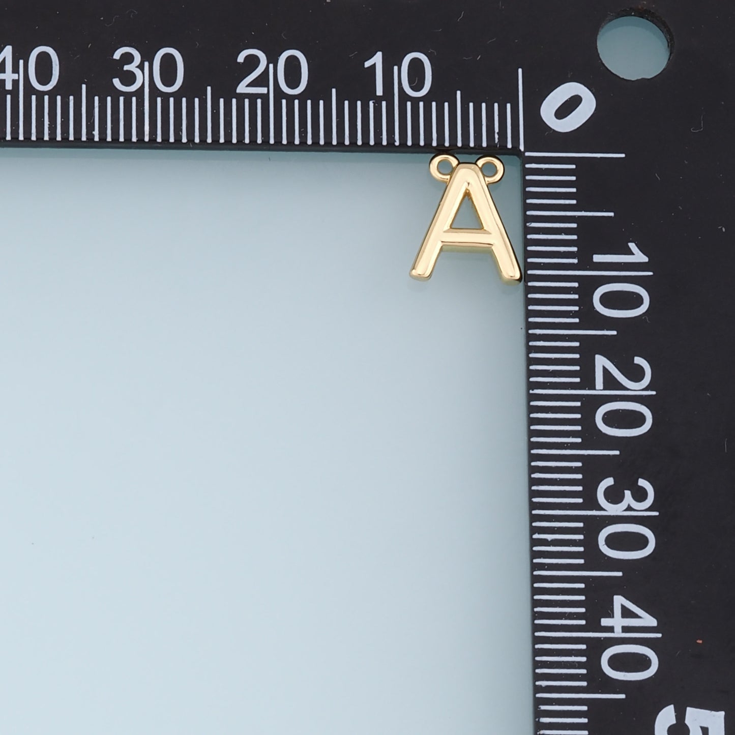 Gold letter Charms,18K Gold Filled letter Pendant,initial Charm Bracelet Necklace for DIY Jewelry Making Supply