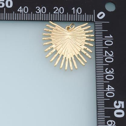 Gold Heart Charms,18K Gold Filled Heart Pendant,Heart Charm Bracelet Necklace for DIY Jewelry Making Supply