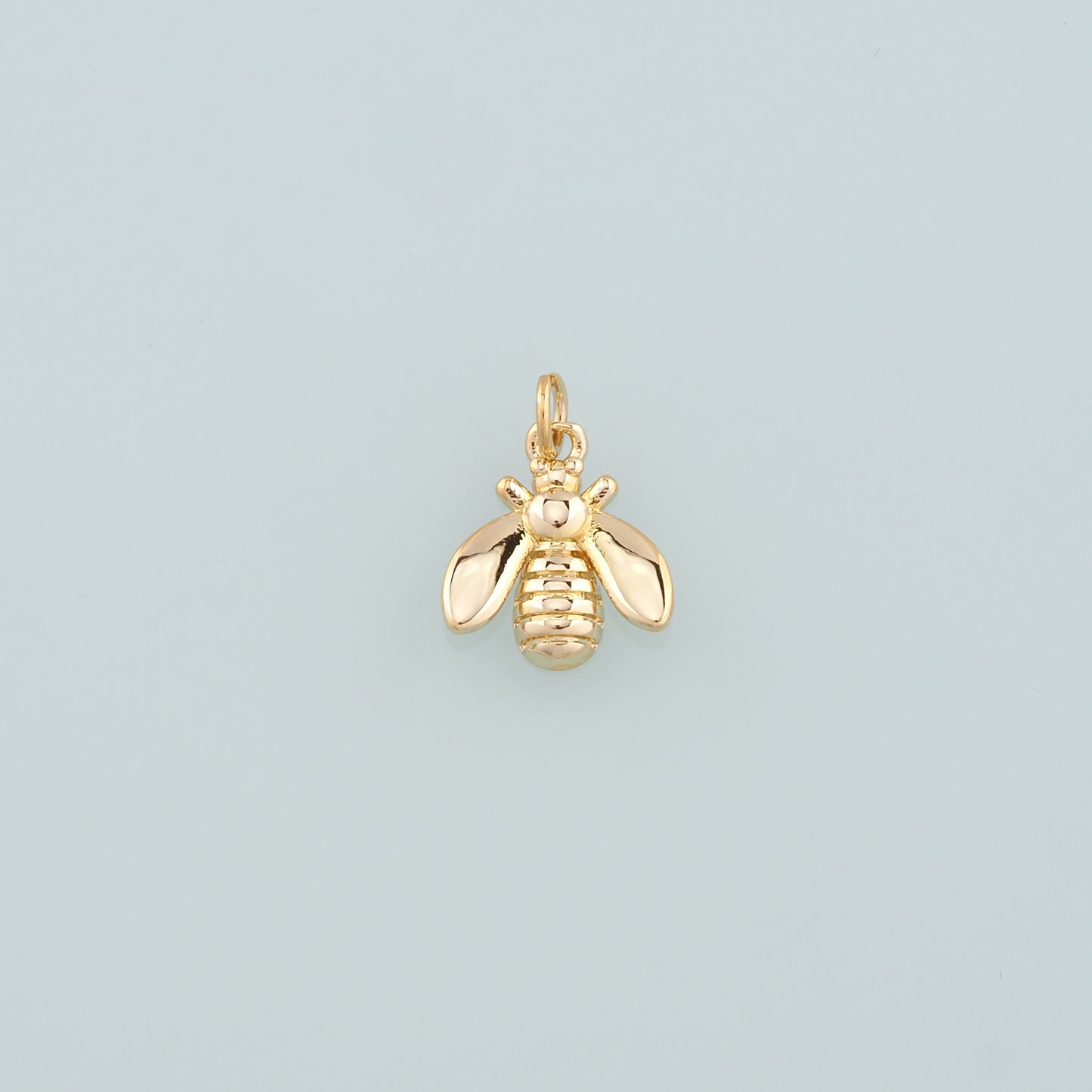 Gold Insect Charms,18K Gold Filled Bee Pendant,Dainty Bee Charm Bracelet Necklace for DIY Jewelry Making Supply