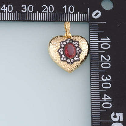 Gold Heart Charms,18K Gold Filled Heart Pendant,Star Charm Bracelet Necklace for DIY Jewelry Making Supply