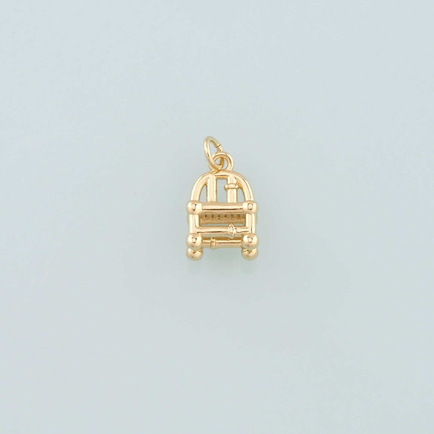 Gold Furniture Charms,18K Gold Filled Chair Pendant,Dainty Chair Charm Bracelet Necklace for DIY Jewelry Making Supply