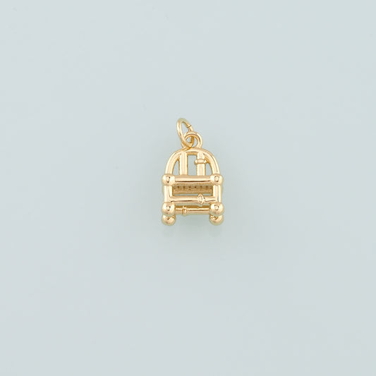 Gold Furniture Charms,18K Gold Filled Chair Pendant,Dainty Chair Charm Bracelet Necklace for DIY Jewelry Making Supply