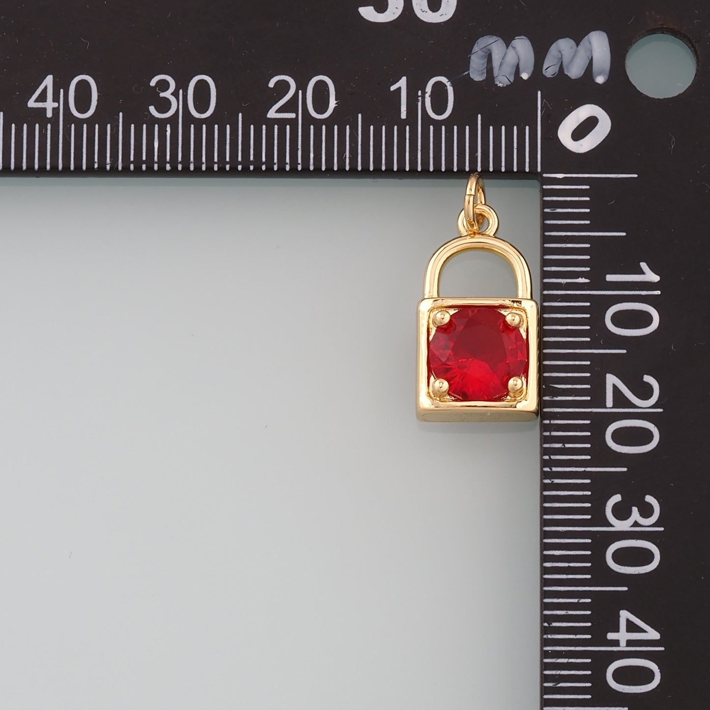 Gold Key Lock Charms,18K Gold Filled Lock Pendant,Lock Charm Bracelet Necklace for DIY Jewelry Making Supply