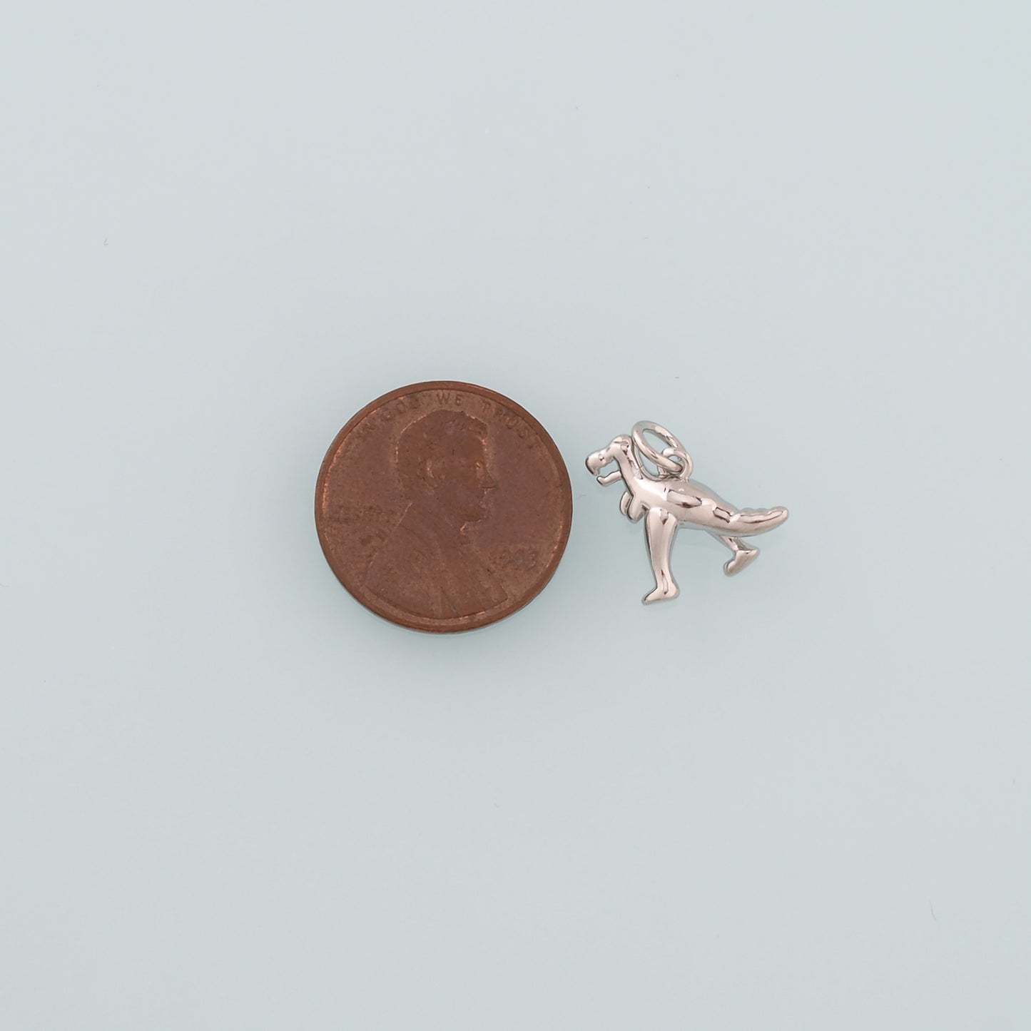 18K Gold Filled Dinosaur Pendant,Dainty Dinosaur Charm Bracelet Necklace for DIY Jewelry Making Supply
