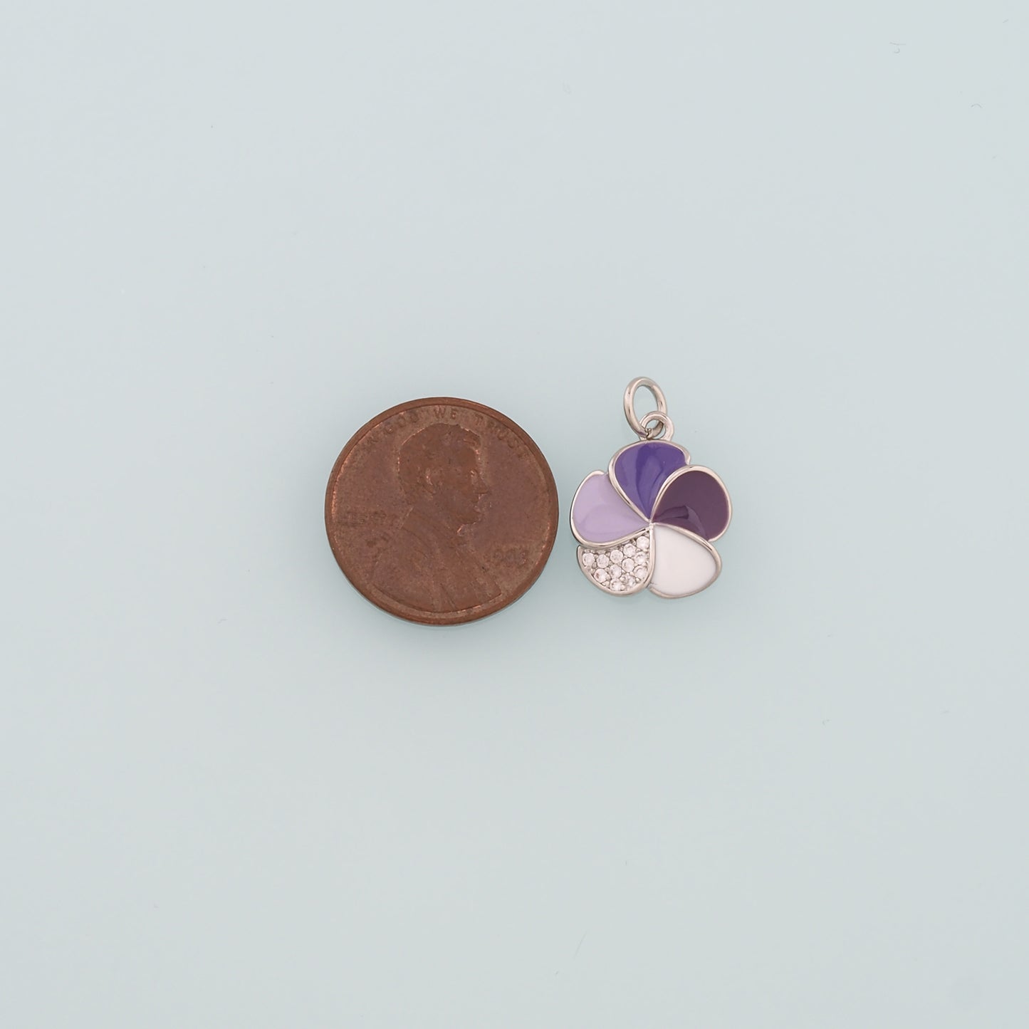 Gold Flower Charms,18K Gold Filled Flower Pendant,Enamel Flower Charm Bracelet Necklace for DIY Jewelry Making Supply