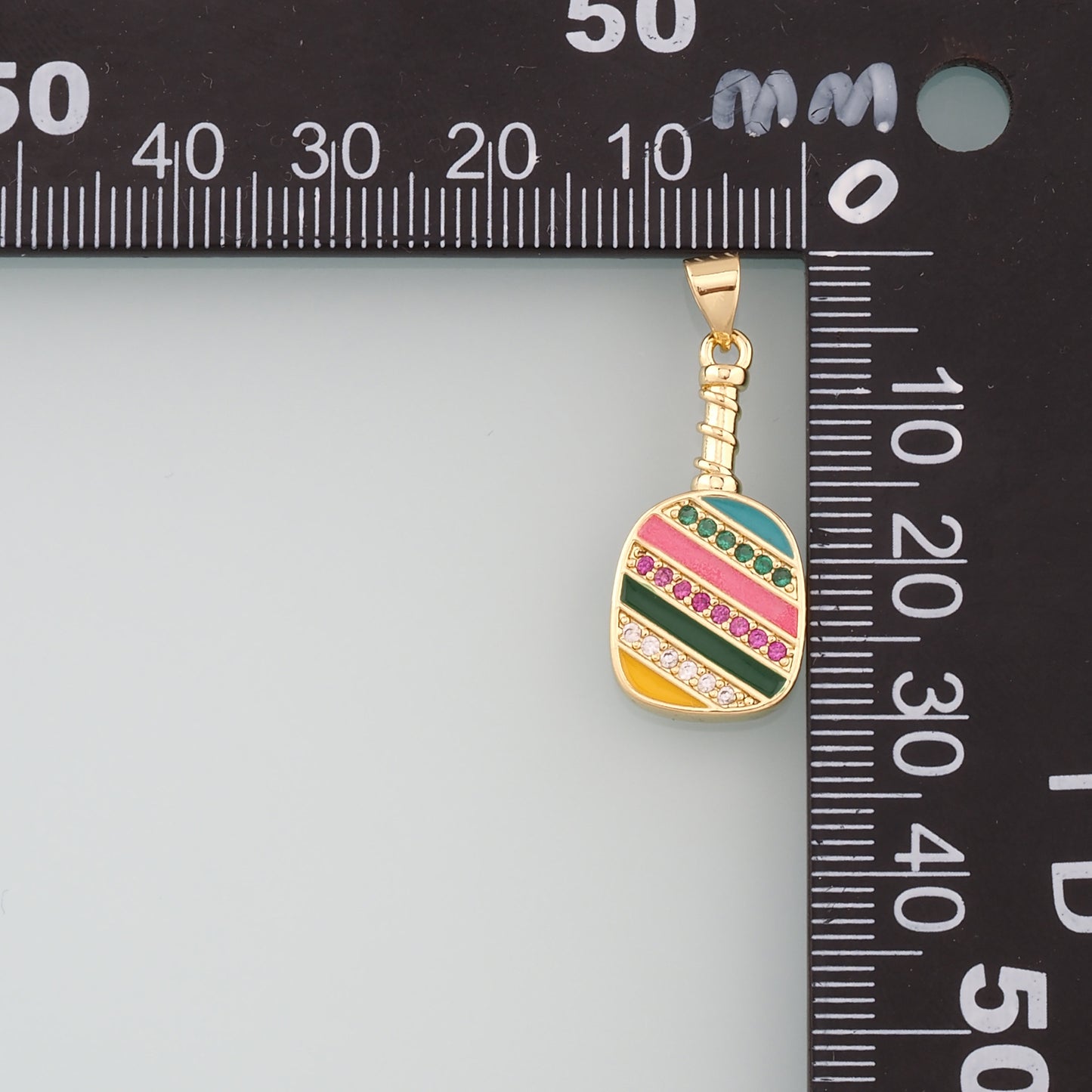 Gold Wine Glass Charms,18K Gold Filled Wine Pendant,CZ Micro Pave Wine Glass Charm Bracelet Necklace for DIY Jewelry Making Supply