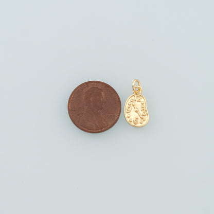 Gold Time Charms,18K Gold Filled Clock Pendant,Dainty Clock Charm Bracelet Necklace for DIY Jewelry Making Supply