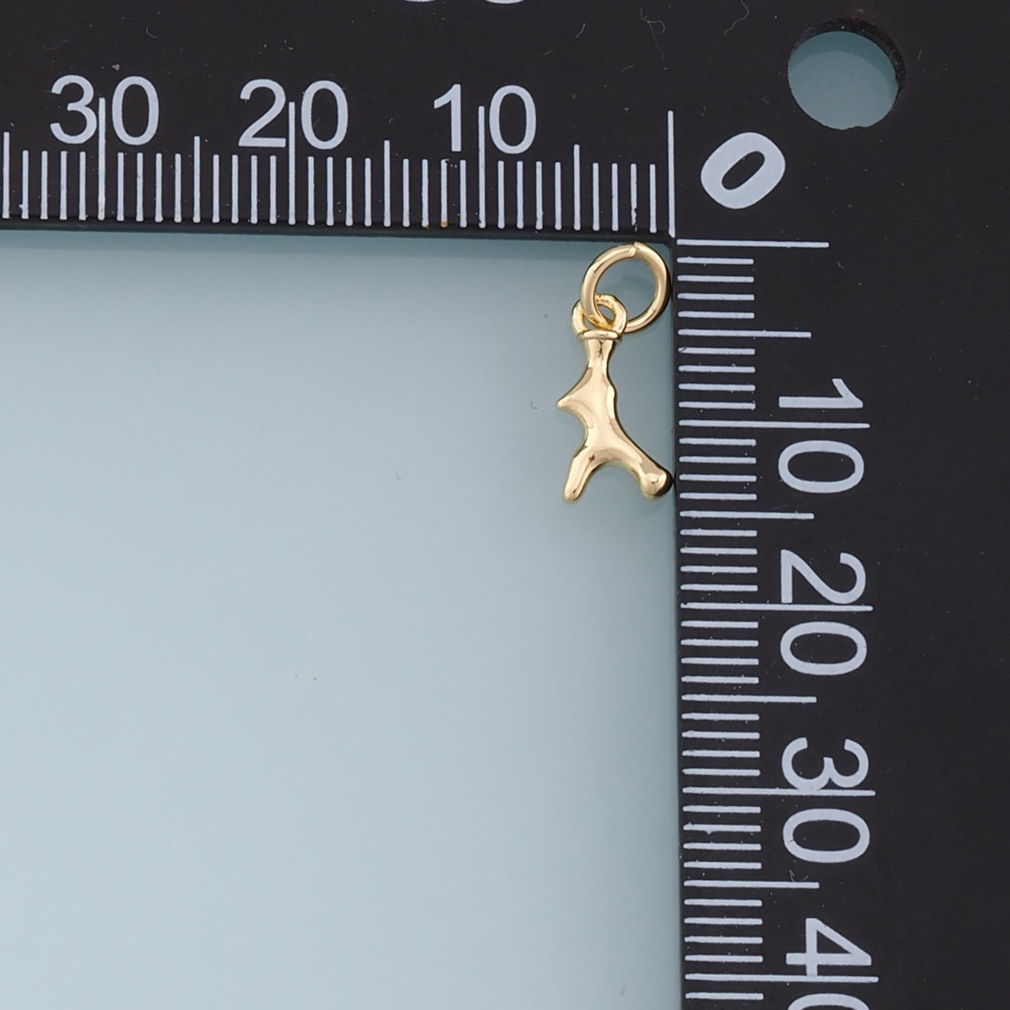 Gold Antler Charms,18K Gold Filled Antler Pendant,Elk Horn Charm Bracelet Necklace for DIY Jewelry Making Supply