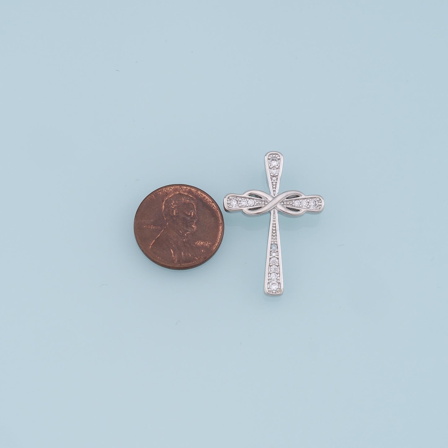 Gold Cross Charms,18K Gold Filled Cross Pendant,Cross Charm Bracelet Necklace for DIY Jewelry Making Supply