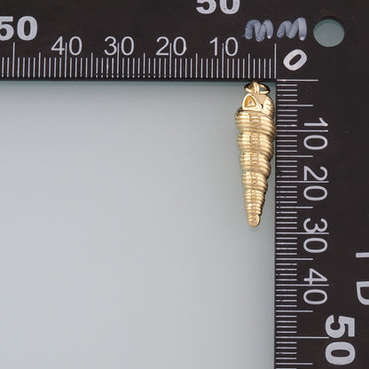 Gold Conch Charms,18K Gold Filled Conch Pendant,Conch Shell Charm Bracelet Necklace for DIY Jewelry Making Supply