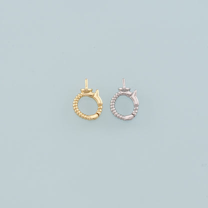 18K Gold Filled Round Carabiner Clasp,Carabiner Lock Connector,Spring Push Gate for DIY Jewelry Clasp Finding Necklace Bracelet