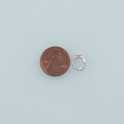 18K Gold Filled Round Carabiner Clasp,Carabiner Lock Connector,Spring Push Gate for DIY Jewelry Clasp Finding Necklace Bracelet