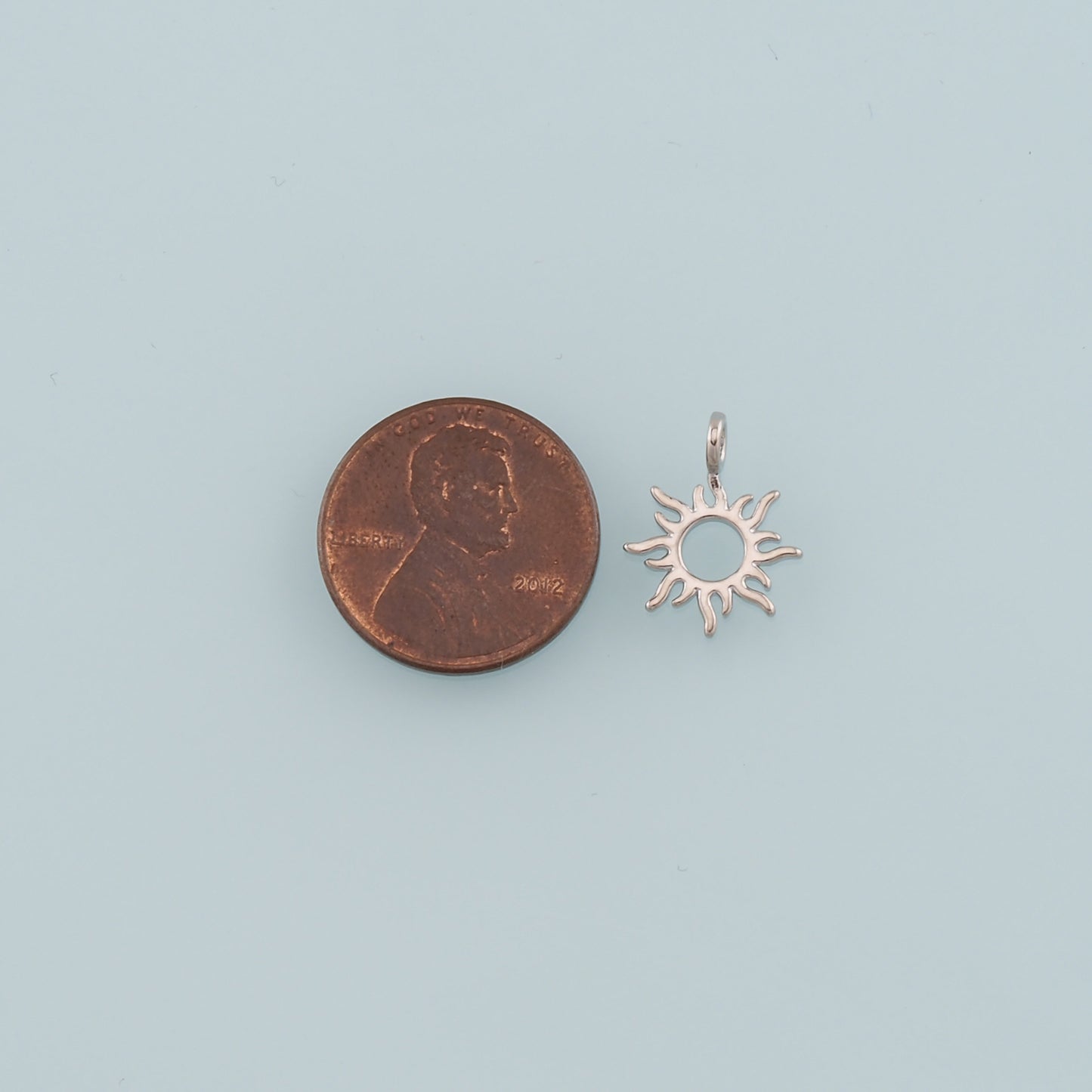 Gold Sun Charms,18K Gold Filled Sun Pendant,Dainty Celestial Charm Bracelet Necklace for DIY Jewelry Making Supply