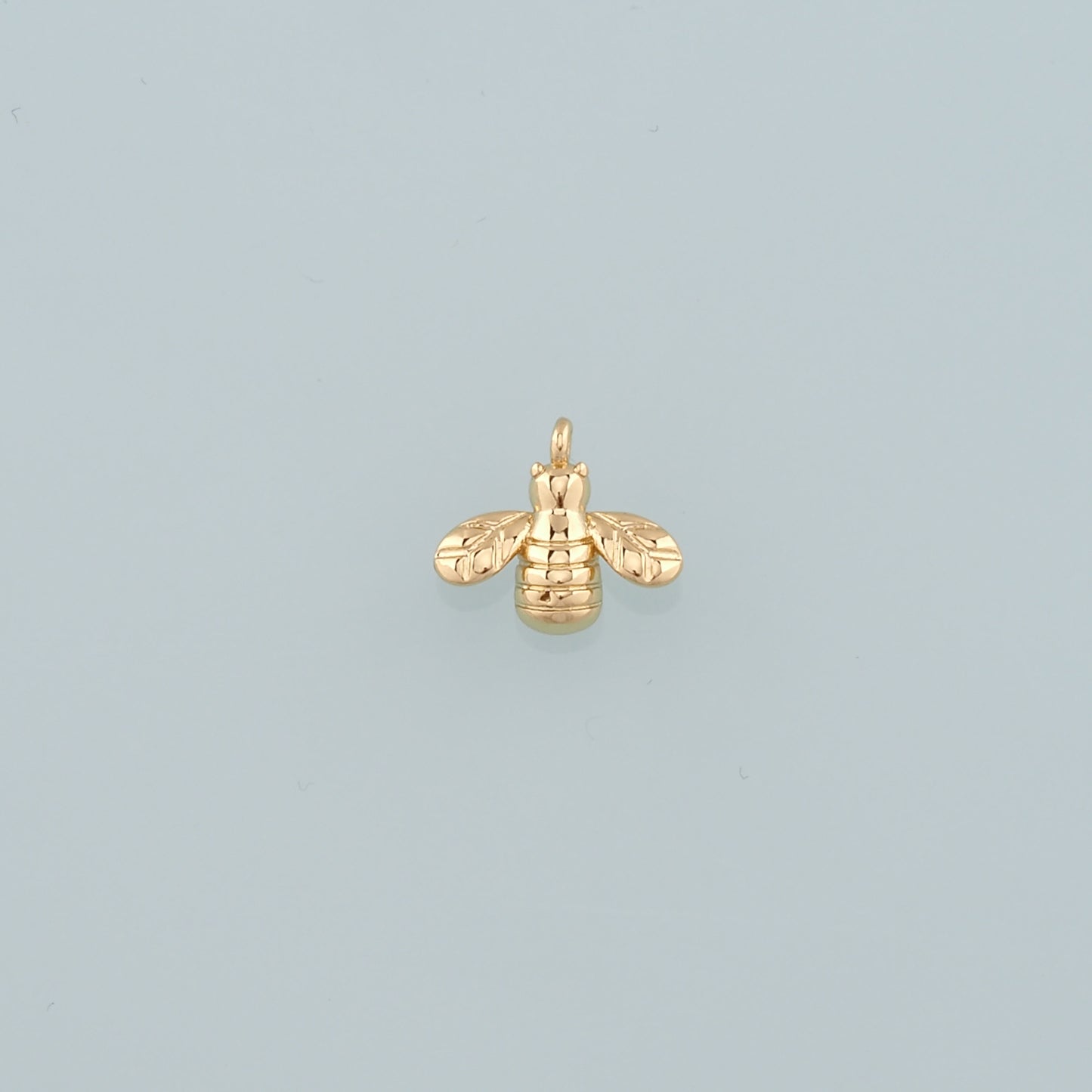 Gold Insect Charms,18K Gold Filled Bee Pendant,Dainty Bee Charm Bracelet Necklace for DIY Jewelry Making Supply