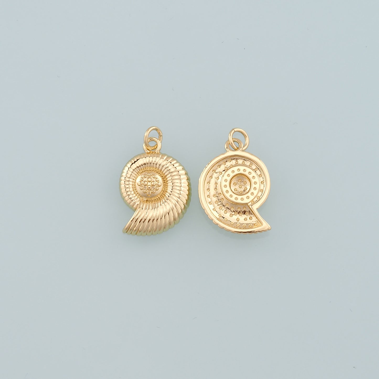 Gold Conch Charms,18K Gold Filled Conch Pendant,Conch Shell Charm Bracelet Necklace for DIY Jewelry Making Supply