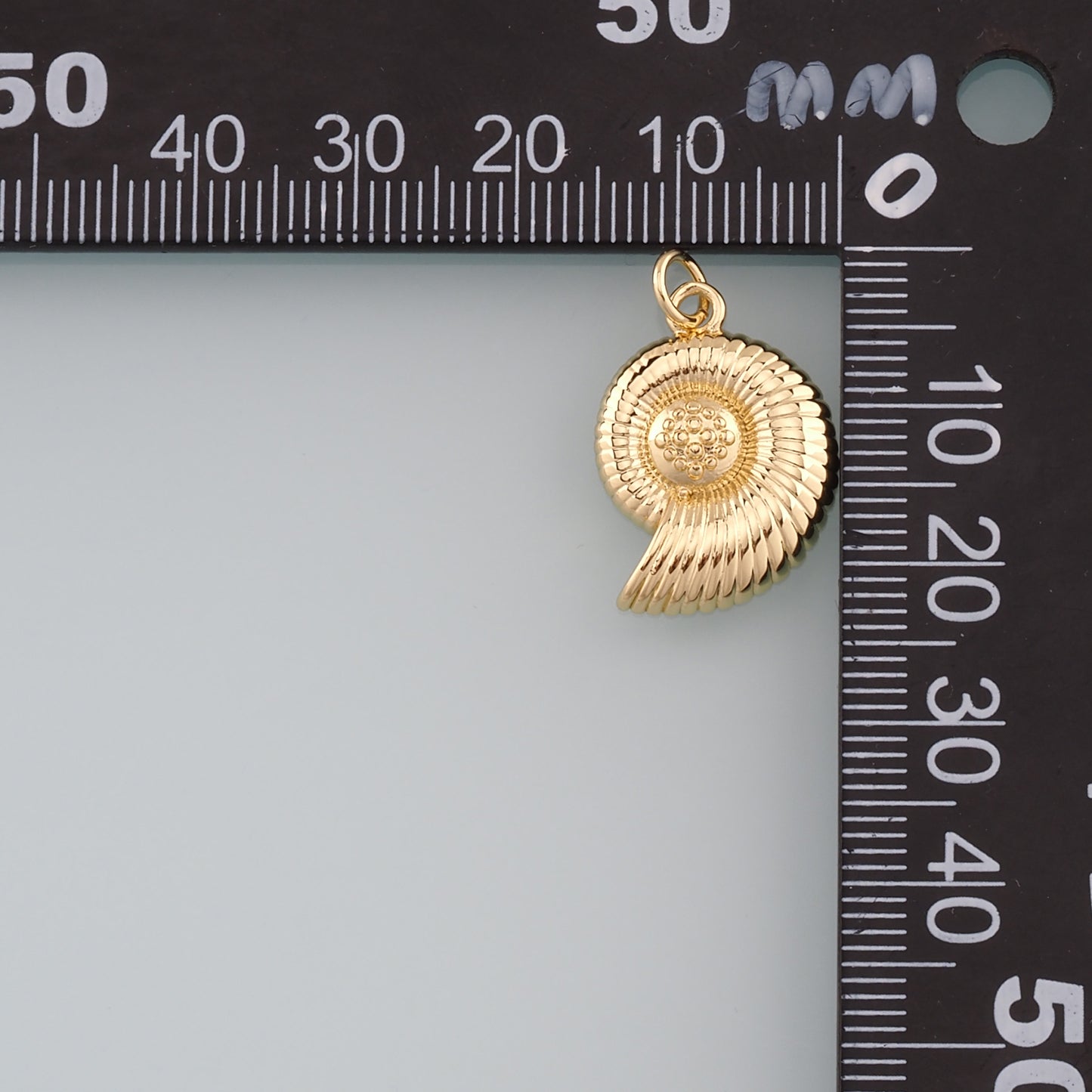 Gold Conch Charms,18K Gold Filled Conch Pendant,Conch Shell Charm Bracelet Necklace for DIY Jewelry Making Supply