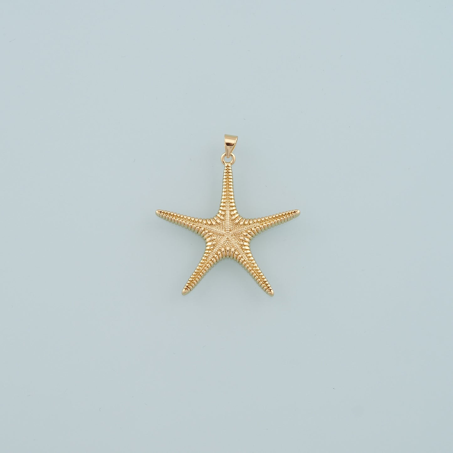 Gold Starfish Charms,18K Gold Filled Sea star Pendant,Starfish Charm Bracelet Necklace for DIY Jewelry Making Supply