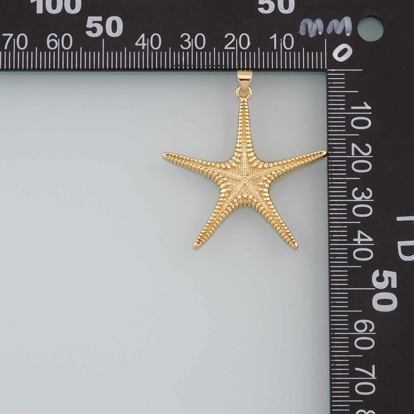 Gold Starfish Charms,18K Gold Filled Sea star Pendant,Starfish Charm Bracelet Necklace for DIY Jewelry Making Supply