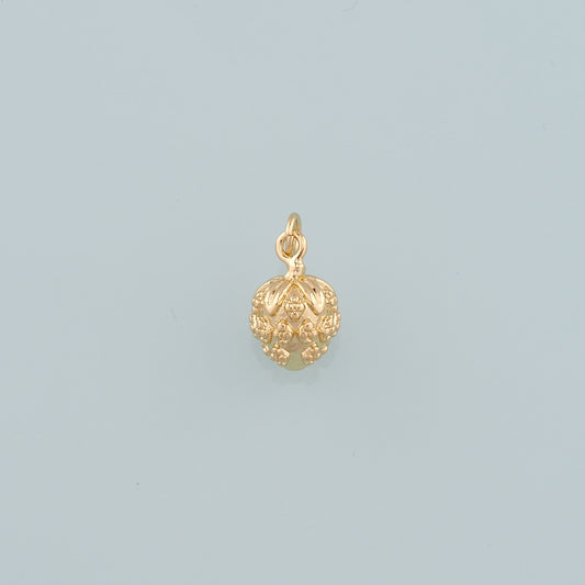 Gold Strawberry Charms,18K Gold Filled Strawberry Pendant,Fruit Charm Bracelet Necklace for DIY Jewelry Making Supply