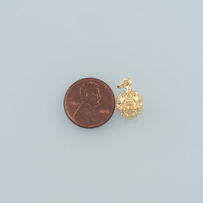 Gold Strawberry Charms,18K Gold Filled Strawberry Pendant,Fruit Charm Bracelet Necklace for DIY Jewelry Making Supply
