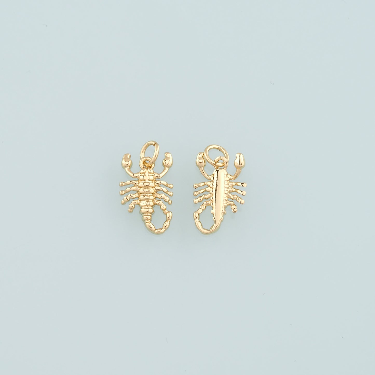 18K Gold Filled Scorpion Pendant,Dainty Scorpion Charm Bracelet Necklace for DIY Jewelry Making Supply