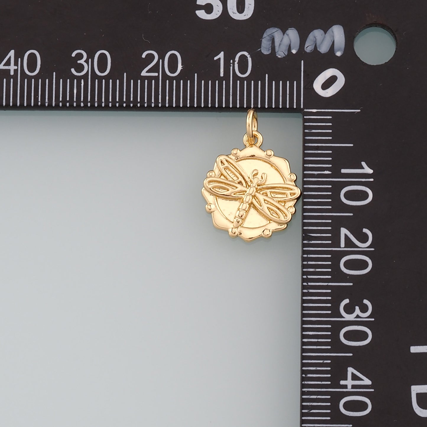 Gold Dragonfly Charms,18K Gold Filled Dragonfly Pendant,Insect Charm Bracelet Necklace for DIY Jewelry Making Supply