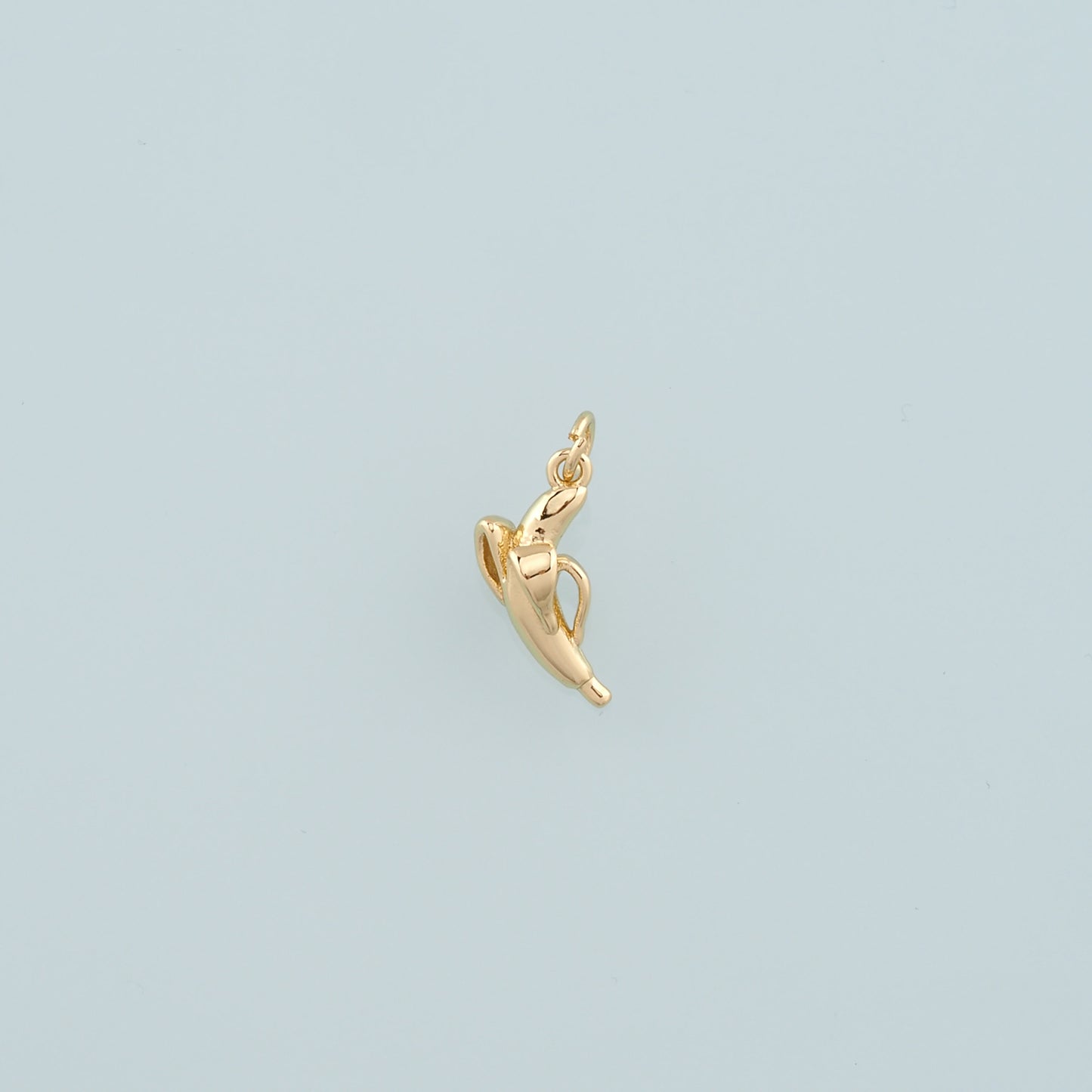 Gold Banana Charms,18K Gold Filled Banana Pendant,Fruit Charm Bracelet Necklace for DIY Jewelry Making Supply