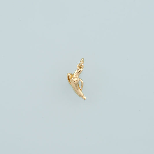 Gold Banana Charms,18K Gold Filled Banana Pendant,Fruit Charm Bracelet Necklace for DIY Jewelry Making Supply