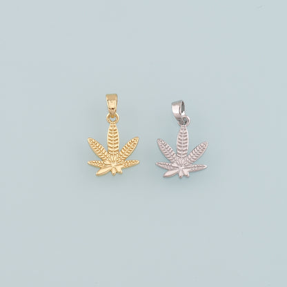 Gold Maple Leaf Charms,18K Gold Filled Maple Leaf Pendant,Leaf Charm Bracelet Necklace for DIY Jewelry Making Supply