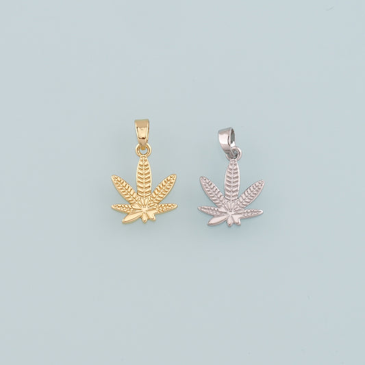 Gold Maple Leaf Charms,18K Gold Filled Maple Leaf Pendant,Leaf Charm Bracelet Necklace for DIY Jewelry Making Supply