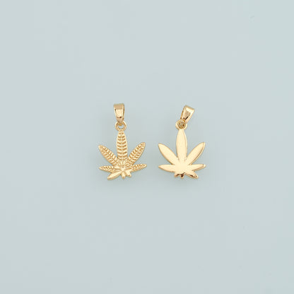 Gold Maple Leaf Charms,18K Gold Filled Maple Leaf Pendant,Leaf Charm Bracelet Necklace for DIY Jewelry Making Supply