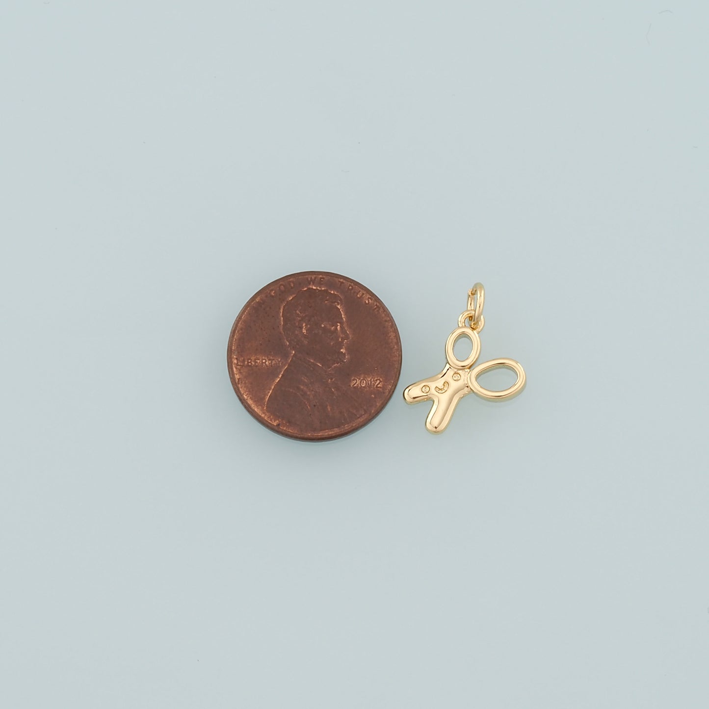 18K Gold Filled Scissors Pendant,Dainty Barber Charm Bracelet Necklace for DIY Jewelry Making Supply