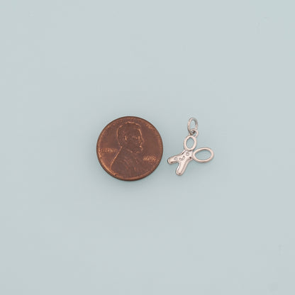 18K Gold Filled Scissors Pendant,Dainty Barber Charm Bracelet Necklace for DIY Jewelry Making Supply
