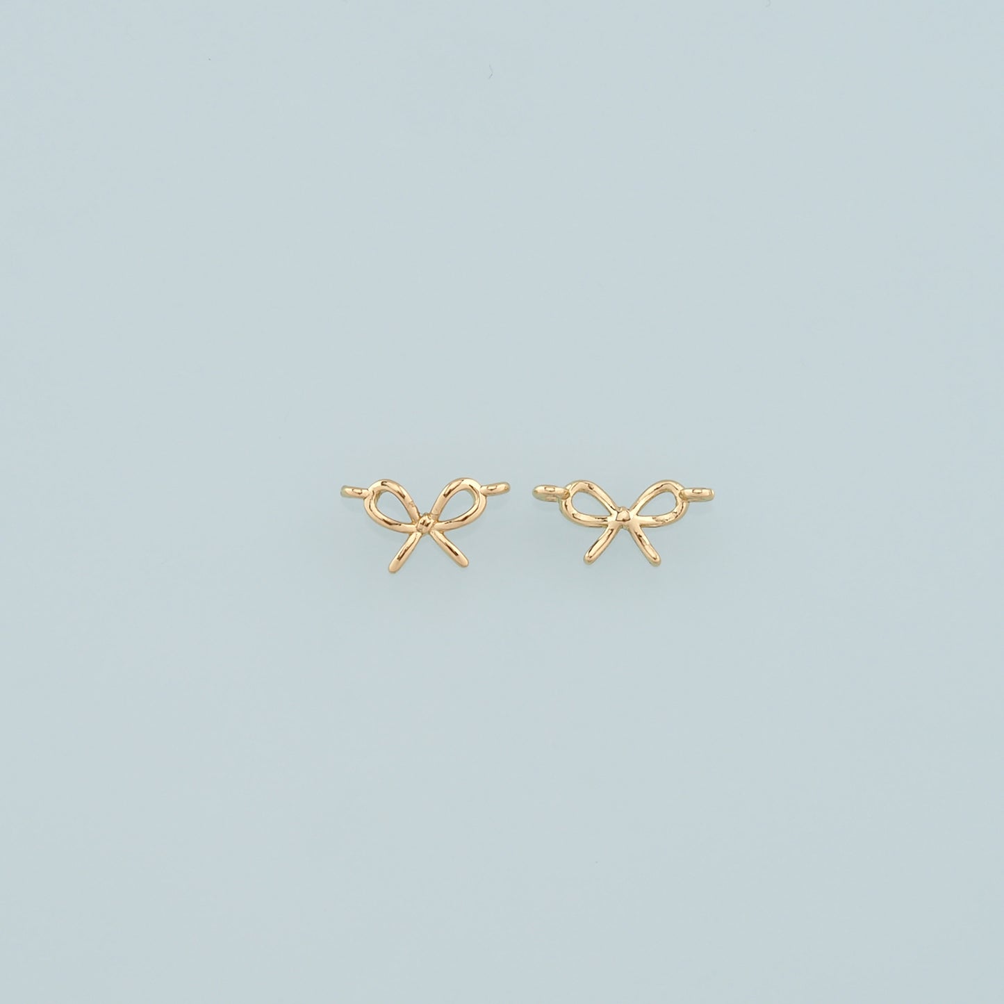 Gold Bow Charm,18K Gold Filled Bow Pendant,Bow Tie Charm Bracelet Necklace for DIY Jewelry Making Supply