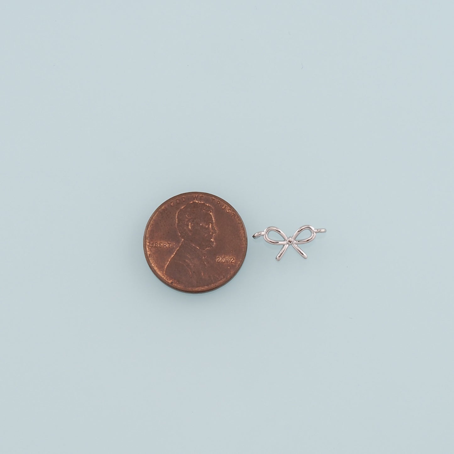 Gold Bow Charm,18K Gold Filled Bow Pendant,Bow Tie Charm Bracelet Necklace for DIY Jewelry Making Supply
