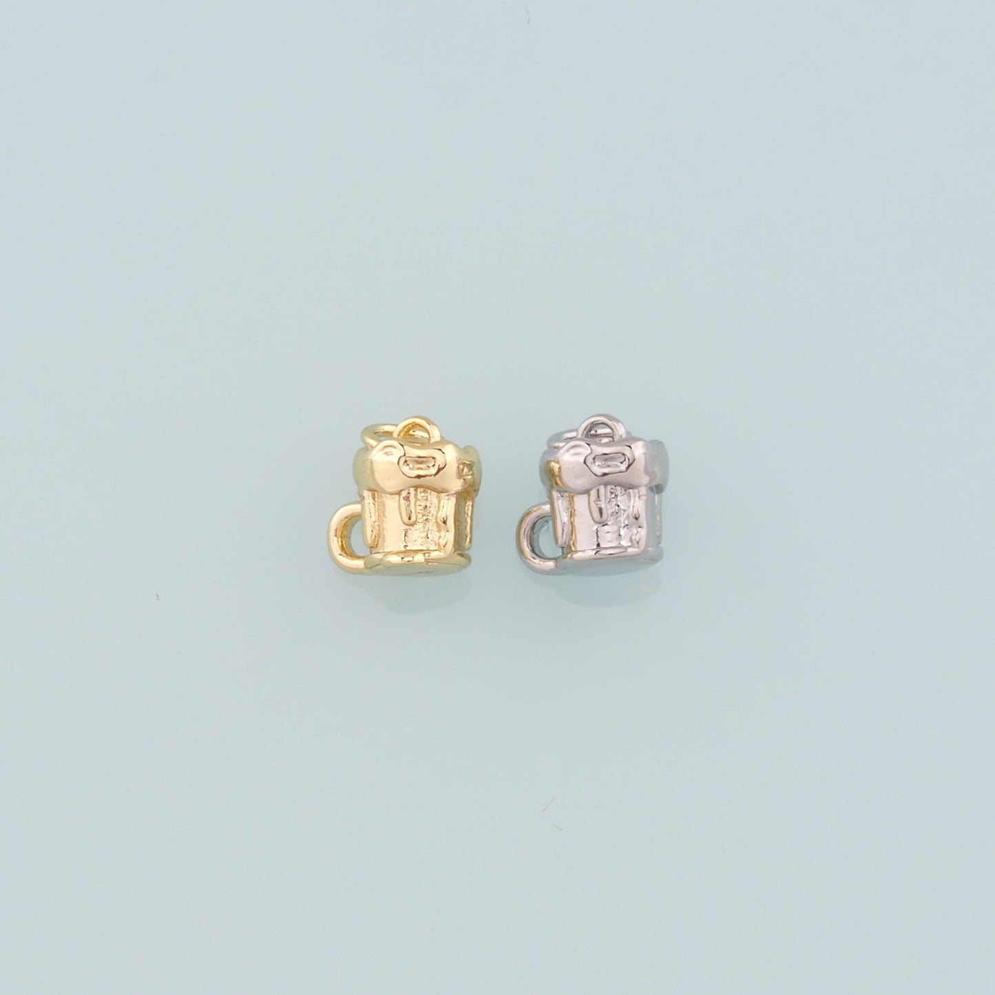 Gold Cup Charms,18K Gold Filled Cup Pendant,Cup Charm Bracelet Necklace for DIY Jewelry Making Supply
