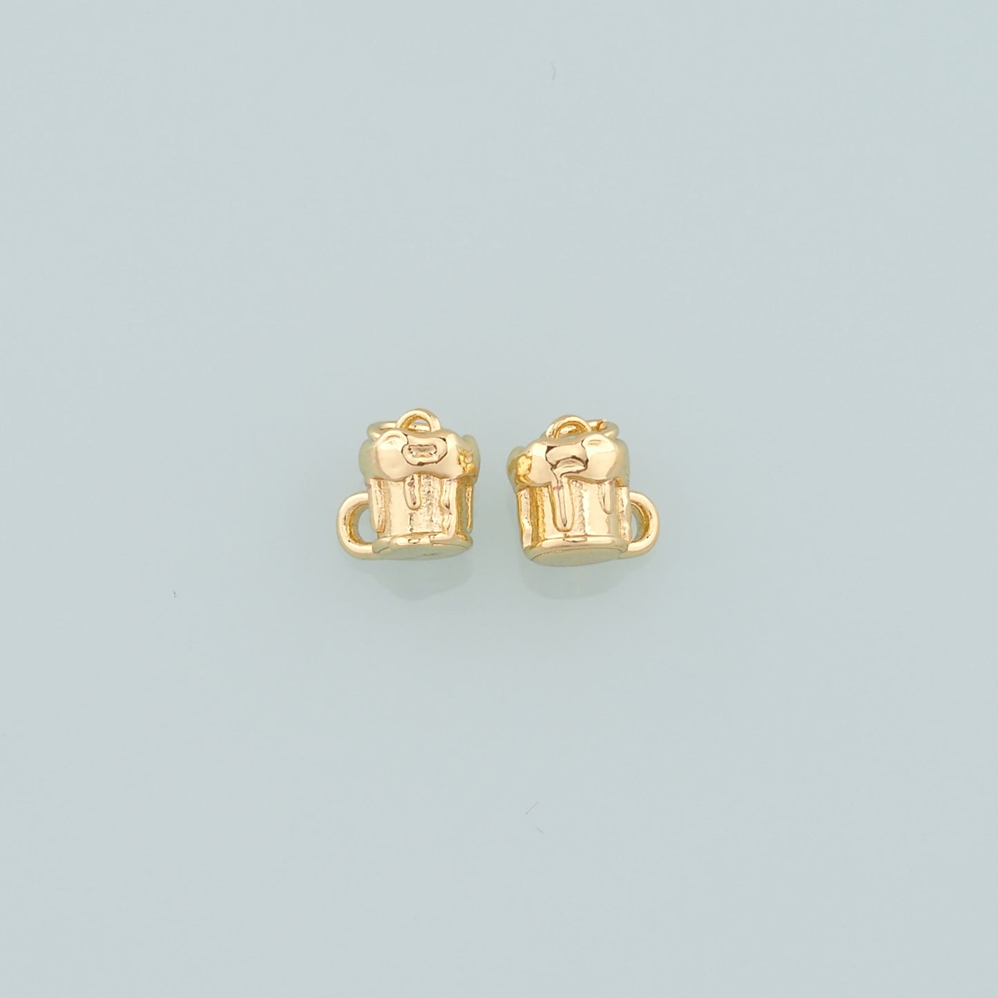 Gold Cup Charms,18K Gold Filled Cup Pendant,Cup Charm Bracelet Necklace for DIY Jewelry Making Supply