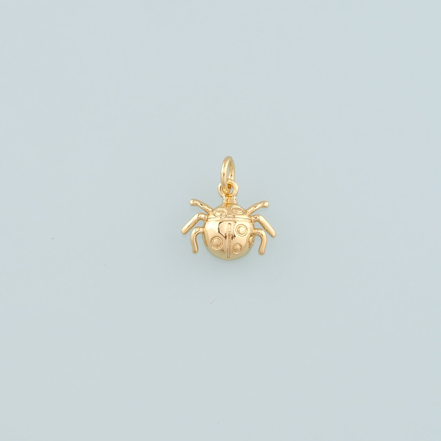 18K Gold Filled Spider Pendant,Dainty Spider Charm Bracelet Necklace for DIY Jewelry Making Supply