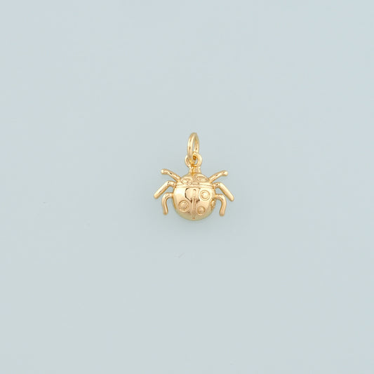 18K Gold Filled Spider Pendant,Dainty Spider Charm Bracelet Necklace for DIY Jewelry Making Supply