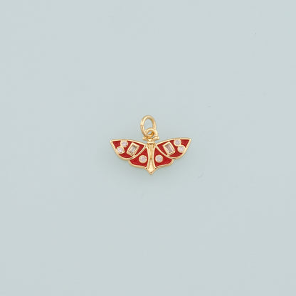 Gold Butterfly Charms,18K Gold Filled Butterfly Pendant,Enamel Butterfly Charm Bracelet Necklace for DIY Jewelry Making Supply