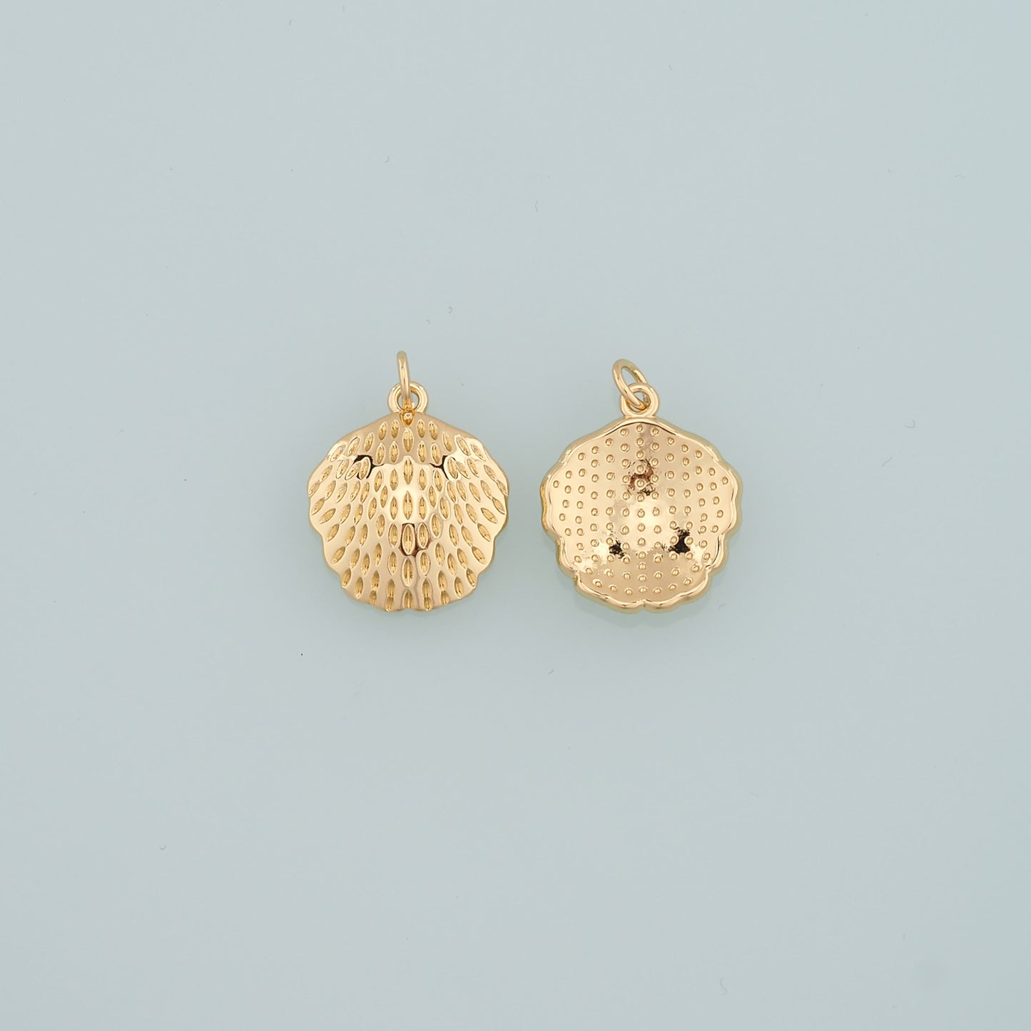 Gold Conch Charms,18K Gold Filled Conch Pendant,Conch Shell Charm Bracelet Necklace for DIY Jewelry Making Supply