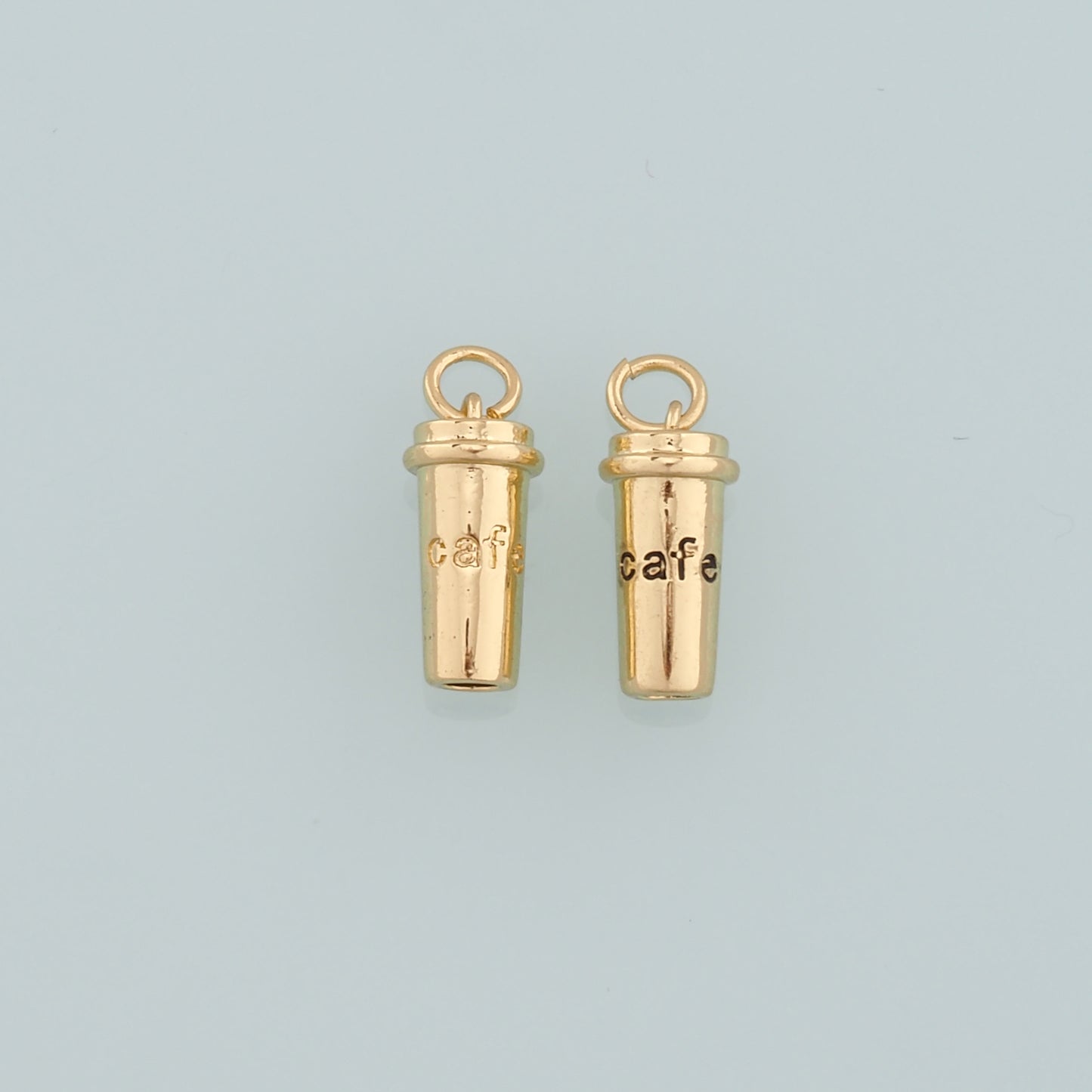 Gold Cup Charms,18K Gold Filled Coffee Cup Pendant,Cup Charm Bracelet Necklace for DIY Jewelry Making Supply