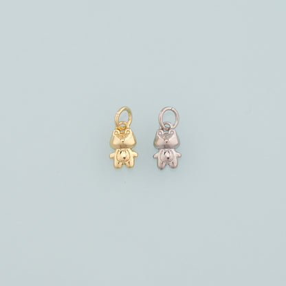 Gold Animal Charms,18K Gold Filled Frog Pendant,Frog Charm Bracelet Necklace for DIY Jewelry Making Supply