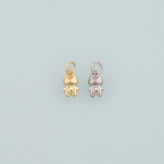 Gold Animal Charms,18K Gold Filled Frog Pendant,Frog Charm Bracelet Necklace for DIY Jewelry Making Supply