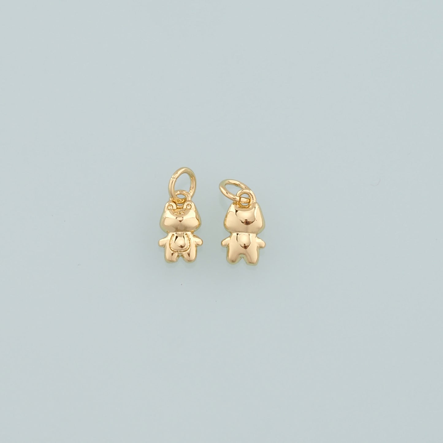 Gold Animal Charms,18K Gold Filled Frog Pendant,Frog Charm Bracelet Necklace for DIY Jewelry Making Supply