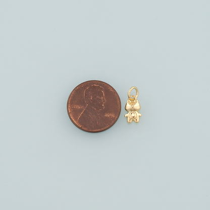 Gold Animal Charms,18K Gold Filled Frog Pendant,Frog Charm Bracelet Necklace for DIY Jewelry Making Supply