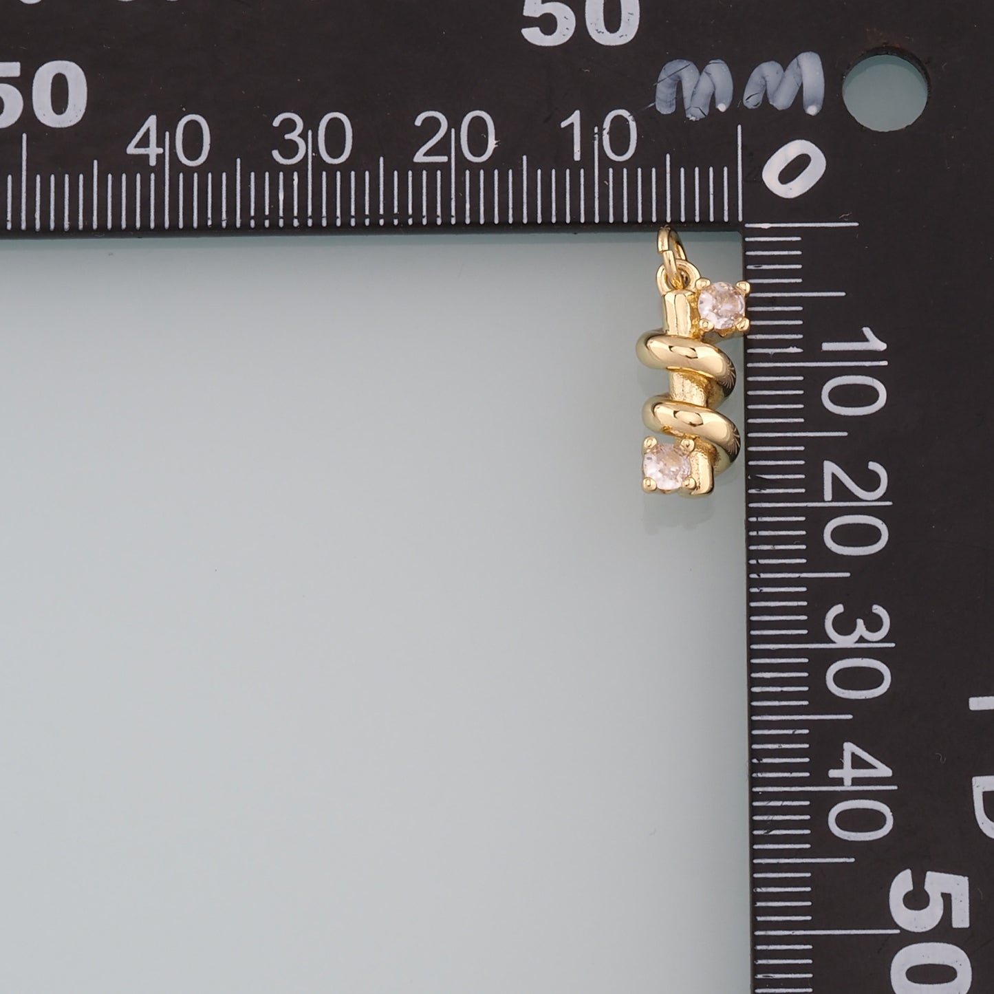 18K Gold Filled Geometry Pendant,CZ Micro Pave Geometry Charm Bracelet Necklace for DIY Jewelry Making Supply
