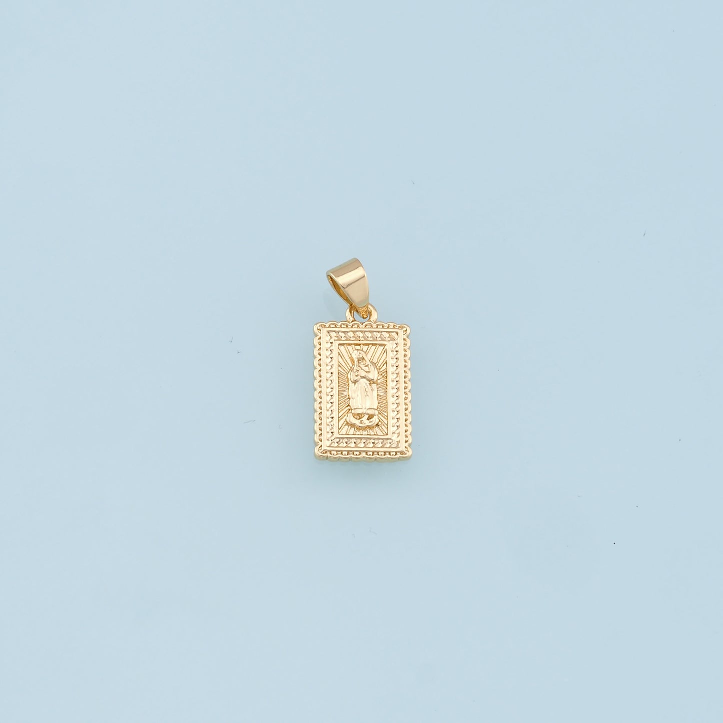 Gold Virgin Mary Charms,18K Gold Filled Virgin Mary Pendant,Virgin Mary Charm Bracelet Necklace for DIY Jewelry Making Supply