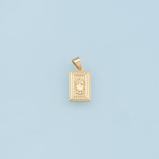 Gold Virgin Mary Charms,18K Gold Filled Virgin Mary Pendant,Virgin Mary Charm Bracelet Necklace for DIY Jewelry Making Supply