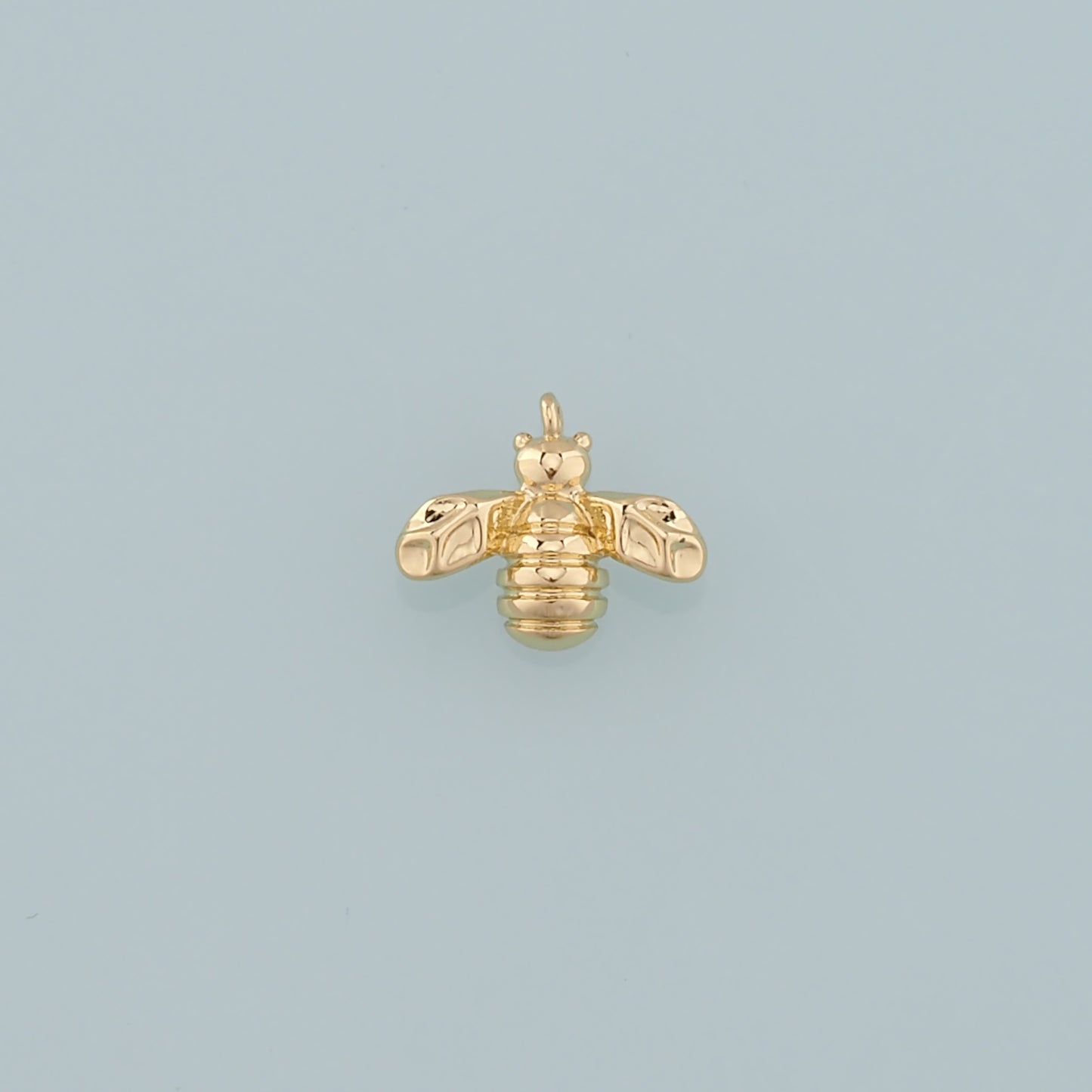 Gold Insect Charms,18K Gold Filled Bee Pendant,Dainty Bee Charm Bracelet Necklace for DIY Jewelry Making Supply